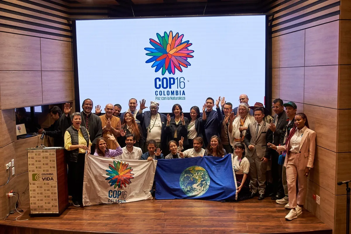 Grupo de participantes en la Pre-COP16